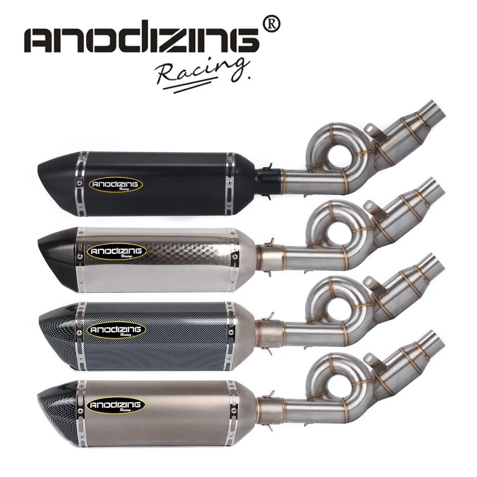 Goede Slip op VOOR KAWASAKI Z800 Z 800 2012 2016 Link Rvs Uitlaat Stilte Set Link Midden pijp