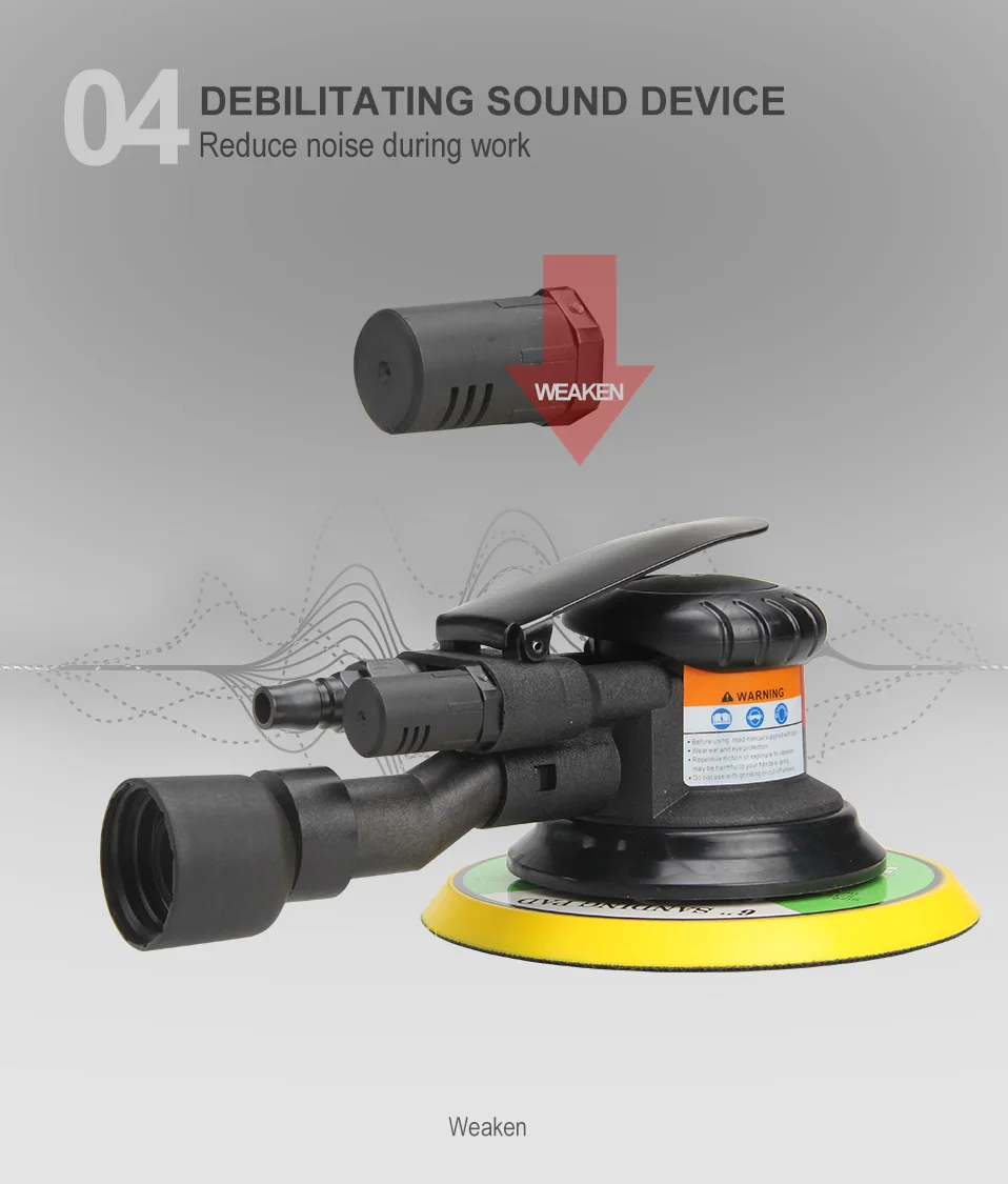 Pneumatic Variable Speed Random Orbital Sander10