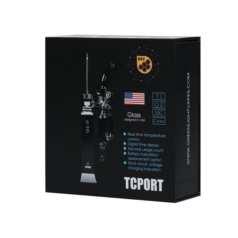 Greenlightvapes G9 TC порт H испаритель enail сухая трава или восковая ручка Dab Rig пар со стеклянным кальянным фильтром для воды Bubbler dab инструмент C