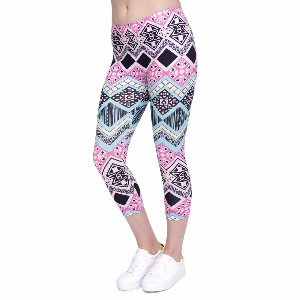 Summer New Design Women Capri Leggings Aztec Printing Mid-Calf 3/4 Fitness Leggins Woman High Waist Capri Pants Summer New Design Women Capri Leggings Aztec Printing Mid-Calf 3/4 Fitness Leggins Woman High Waist Capri Pants
