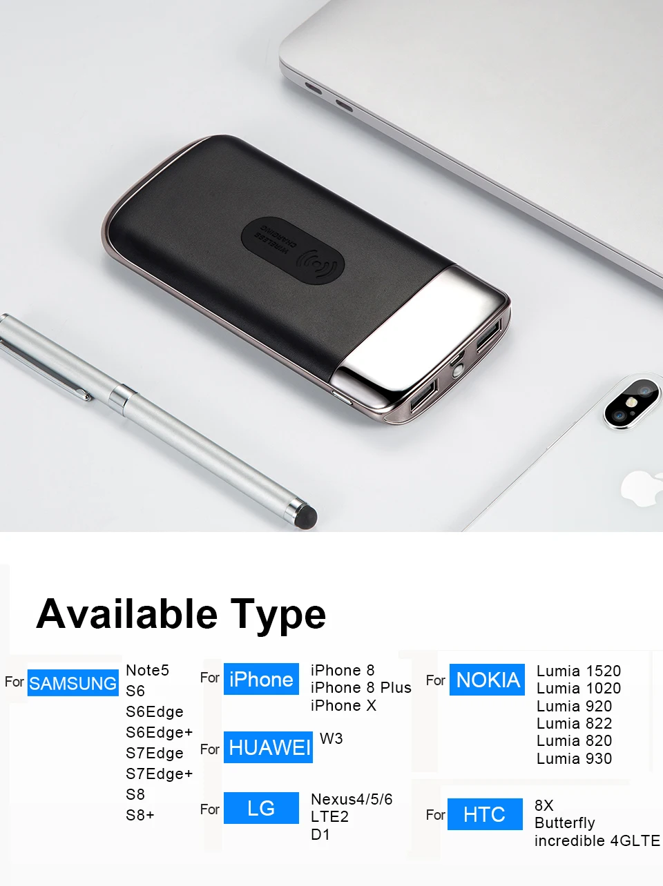 JOYROOM 10000mah Power Bank Dual USB Qi Wireless Charger Fast Charger Portable External Battery Powerbank For iPhone 7 8 Samsung JOYROOM 10000mah Power Bank Dual USB Qi Wireless Charger Fast Charger Portable External Battery Powerbank For iPhone 7 8 Samsung