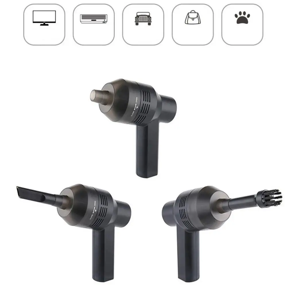 Портативный Мини Портативный USB пылесос USB пылесборник светодиодный светильник для портативных ПК Клавиатура черный
