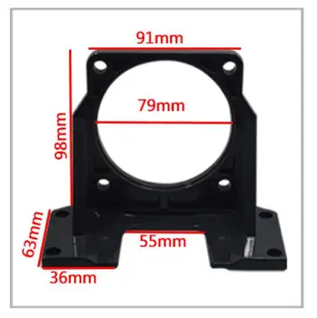 

90x90mm micro gear motor with vertical mounting bracket can be installed into horizontal flanges Motor bracket base