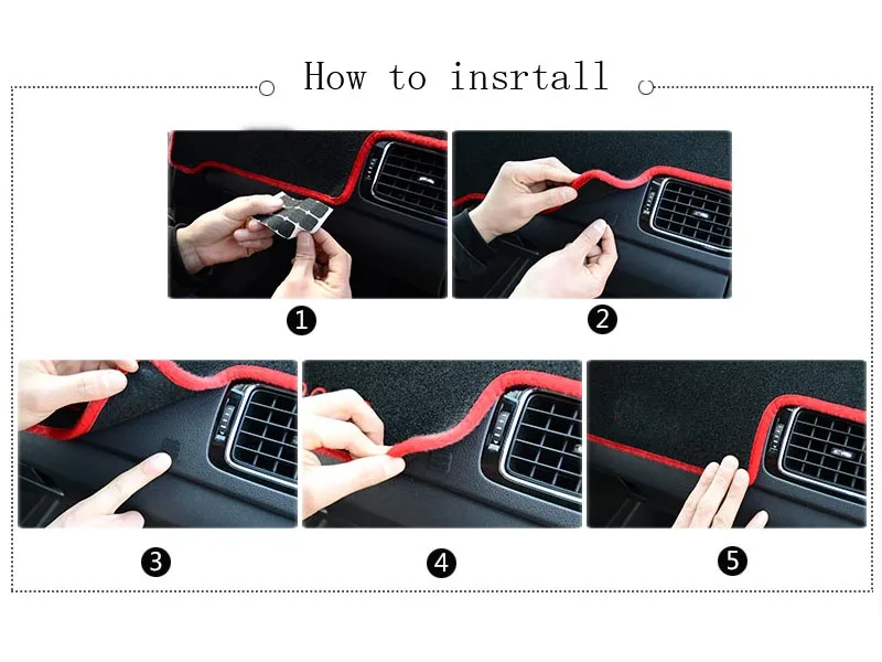 Крышка приборной панели автомобиля коврик для Mazda 5 2010 2016 лет правый руль dashmat pad dash