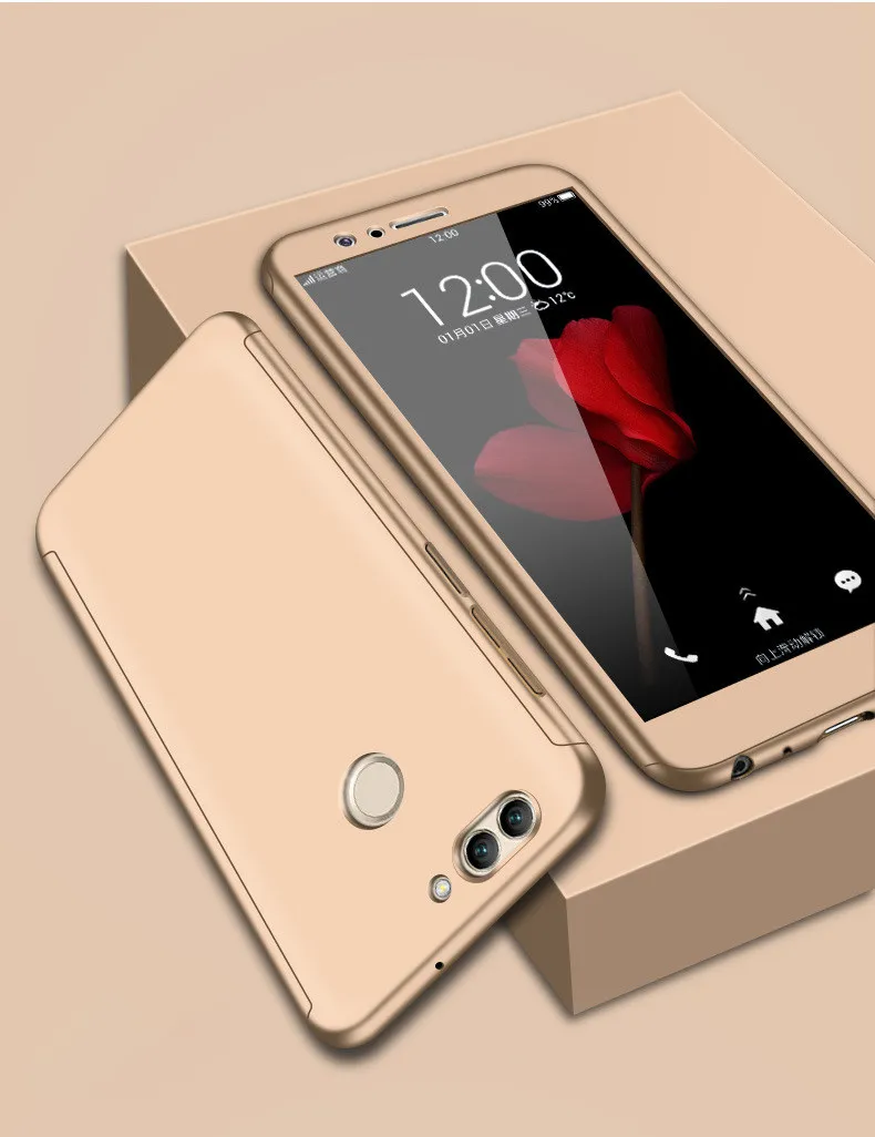360 degree full hard case for Huawei y9 2018 honor 7c pro 7a pro 14