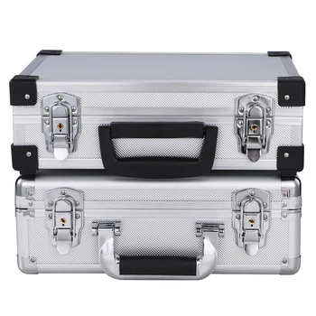 

Tool Case Aluminium Square Edges Tool Carrying Case Hair Cutting Shears Clipper Scissors Organizer Storage