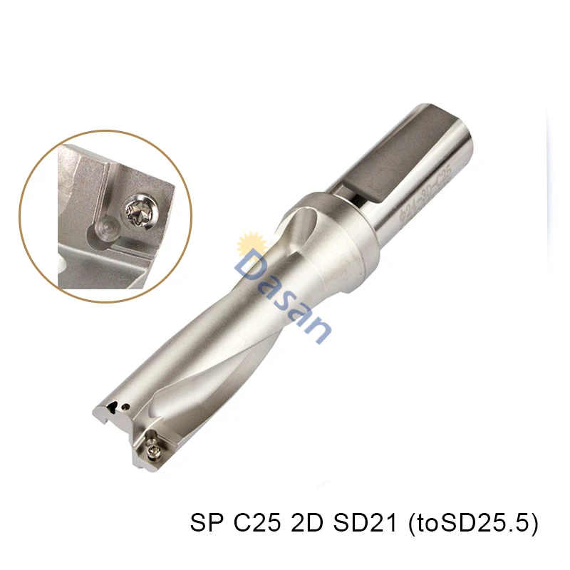 

SP C25 2D SD21 22 23 24 25.5 mm Indexable U Drilling FAST DRILL Bit Drilling Tool U Drill for Indexable Carbide inserts
