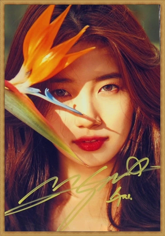 

hand Signed SUZY Bae Sue Ji Autographed photo 4*6 free shipping K-POP 022018A