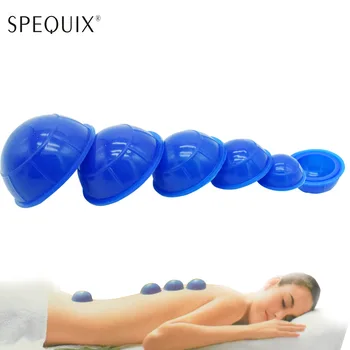

12/6PCS Silicone Massage Cup Set Therapy Cups Set Anti-Slip Anti Cellulite Detox Massager Relief Pain Facial and Body