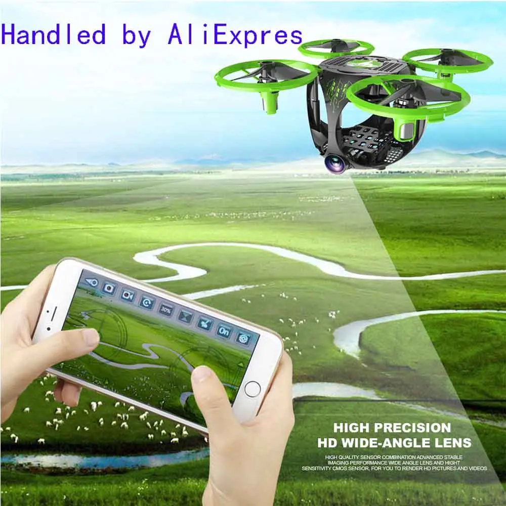 

2018 New FQ26 Miracle 3D Foldable WiFi FPV RC Helicopter HD Camera G-sensor Headless Mode Drone App Control No Remote Controller