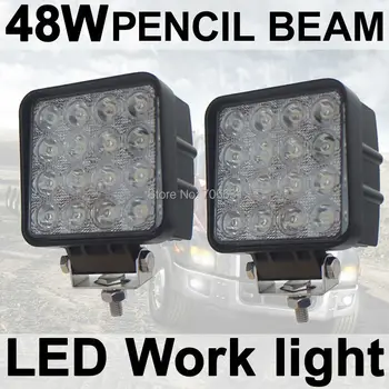 

Tkeapl THTMH 2X 48W Spot Pencil LED Work Light Lamp car Truck Vehicle Driving Boat