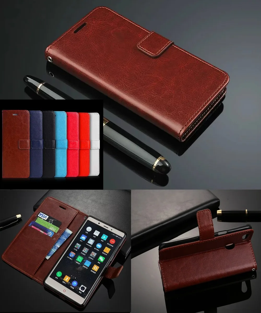 

Flip Leather Case For ZTE Nubia Z11 Max Vintage Wallet Case Stand Cover With Card Holder ZTE Nubia Z11 Max Case