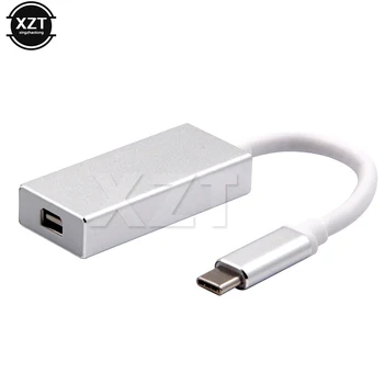

1pcs USB C 3.1 Type C Mini DisplayPort DP Adapter 1080P Support 4K Male to Female Cable for laptop