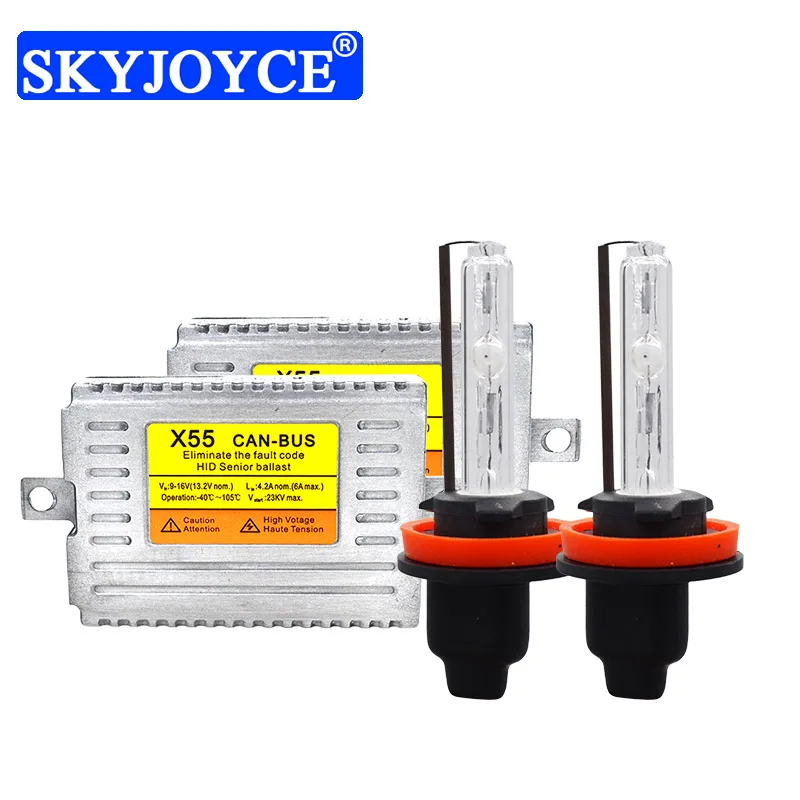 

55W Fast Bright Canbus H1 H7 H11 HID Kit DLT X55 55W Quick Start Canbus Ballast Reactor 4300K 6000K H1 H7 HB3 Cnlight HID Bulb