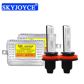 

55W Fast Bright Canbus H1 H7 H11 HID Kit DLT X55 55W Quick Start Canbus Ballast Reactor 4300K 6000K H1 H7 HB3 Cnlight HID Bulb