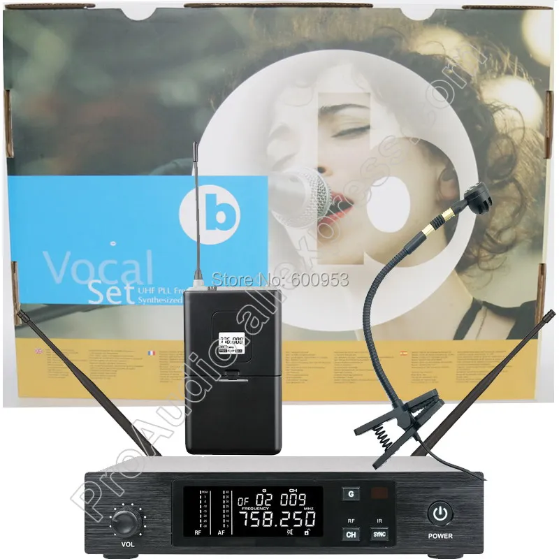 Беспроводной микрофонный инструмент MICWL UHF QLX микрофон с зажимом система