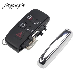 Image 3 - jingyuqin 10pcs 5 Button Remote Key Shell Fob Case Fit For Land Rover Freelander 2 3 for Ranger Rover Evoque Discovery 4
