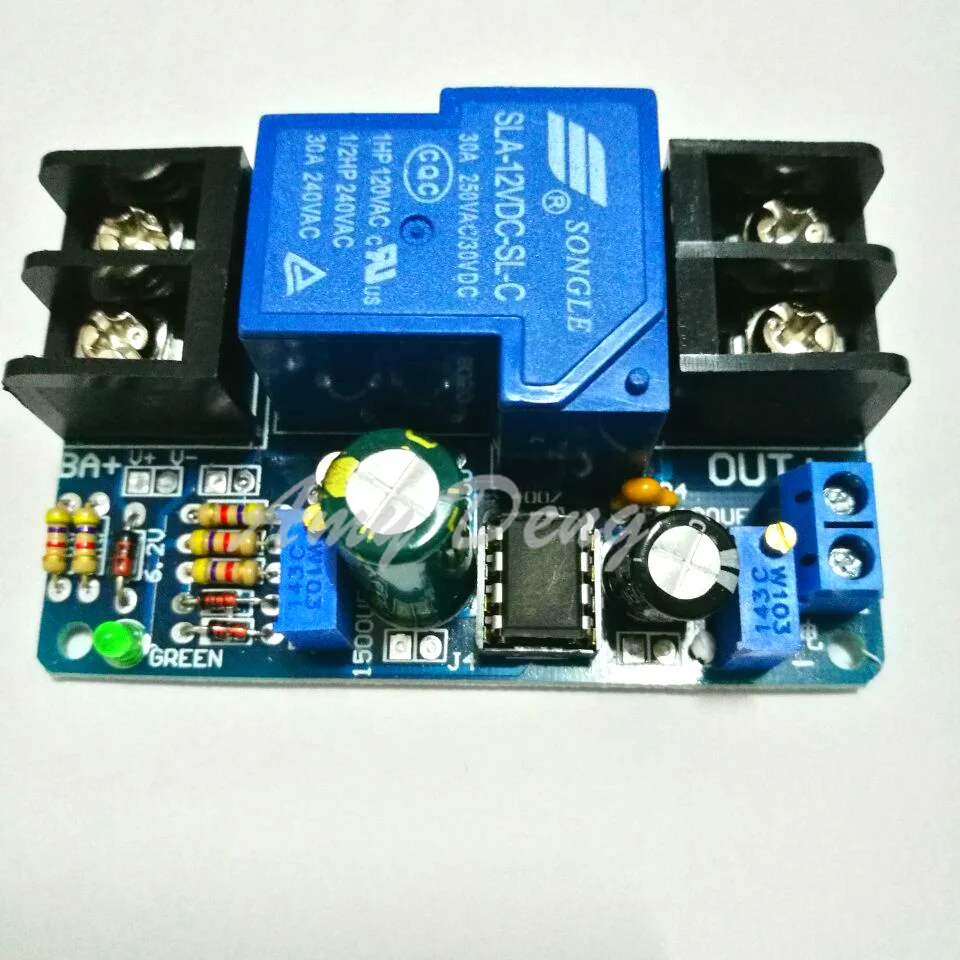

12V battery against over-discharge protection automatically restore the output low/under voltage protection module