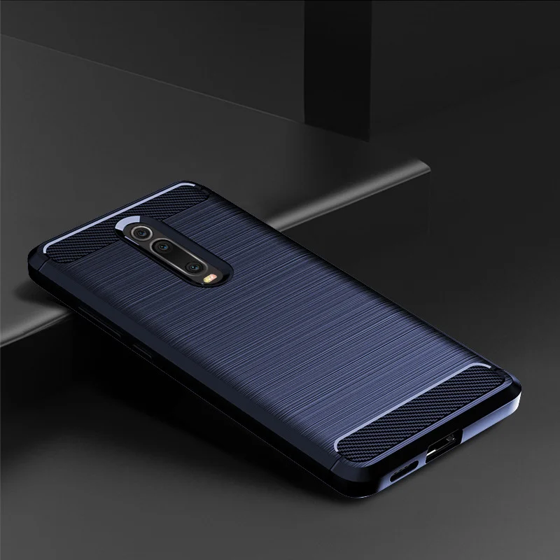 Защитный корпус для телефона рукав Xiaomi Red Mi K20/MI 9T матовый углеродное волокно