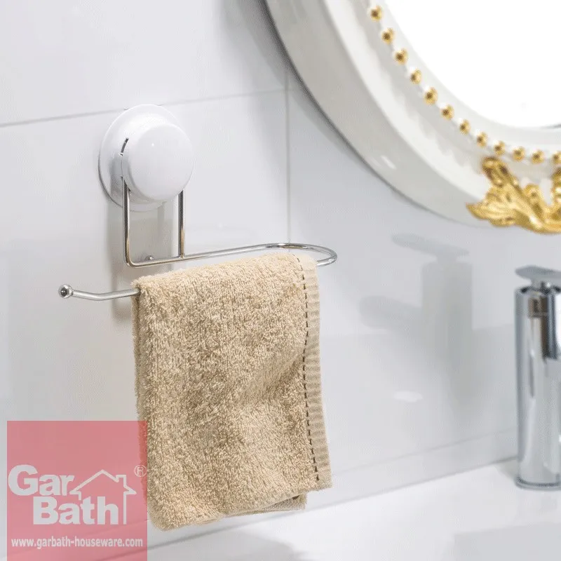 Gar Bath Plastic suction cup and Stainless Steel Suction towel rings