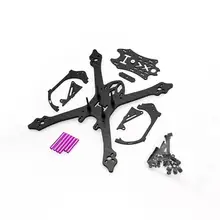 HGLRC VX145 145mm Wheelbase 3mm Arm Carbon Fiber Frame Kit for DIY FPV Racing Drone 11XX 13XX 14XX Motor Quadcopter Spare Parts 120mm carbon fiber frame kit for diy micro fpv racing quadcopter support 8520 coreless motor