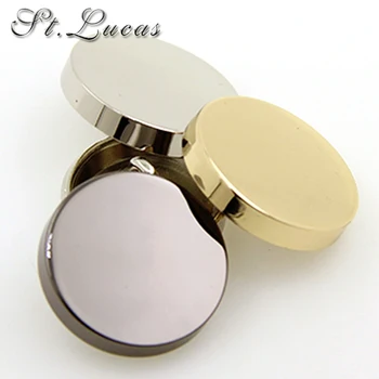 

Hot sale 10pcs/lot new fashion decorative buttons high quality plane gold buttons for men shirt suit overcot sewing accessories