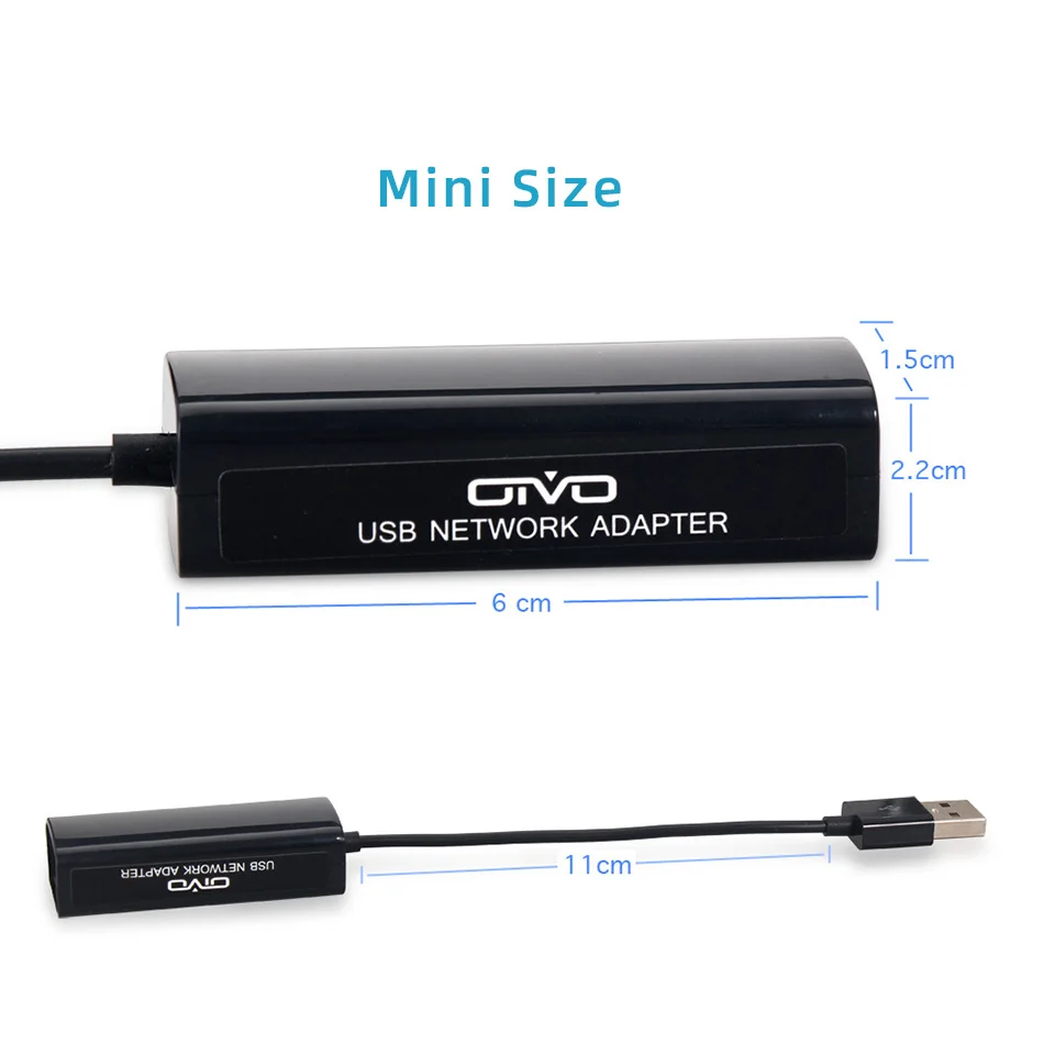 OIVO USB Ethernet адаптер USB 2,0 10/100 Мбит/с сетевая карта для RJ45 Lan для Windows 10 для kingd переключатель Ethernet USB адаптер