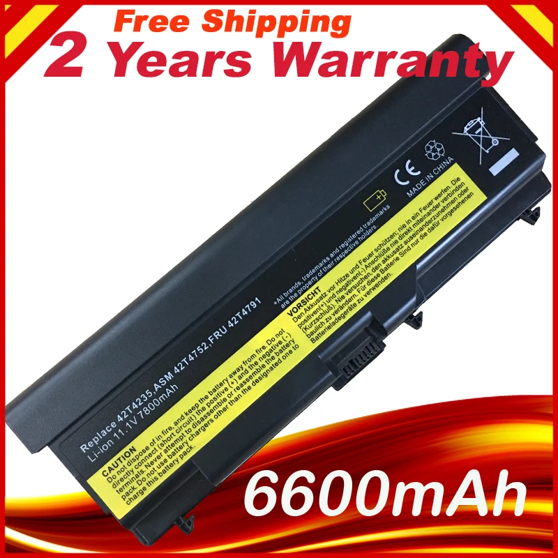 7800mAh Laptop Battery For Lenovo ThinkPad T410 T410i T420 T510 T510i T520 T520i SL510 9cell 7800mAh Laptop Battery For Lenovo ThinkPad T410 T410i T420 T510 T510i T520 T520i SL510 9cell