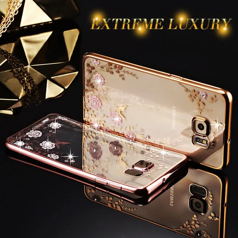 Bling Diamond Clear Case for Pouch Samsung Galaxy S7 Edge Case Silicone Cover for Samsung S7 Edge Case Luxury TPU S7edge Cover