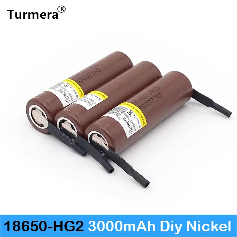 18650 hg2 батарея 3000 мАч с толстыми полосками 3 6 V 30a предназначена для блок питания