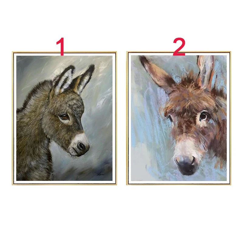 

Diamond Painting Full Square Animal Donkey Diamond Embroidery Sale 5D DIY Kits Mosaic Drill Picture Rhinestones Sets Decor