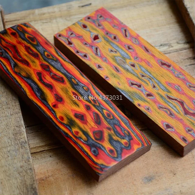 3D Color Knife Making wood material 120/155 Knife DIY tools Making Knife  handle material high