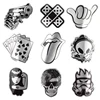 Hot Sale 50 Pcs Metallic Black and White Stickers Graffiti Sticker for Laptop Luggage Car Styling Wall Guitar Cool Stickers ► Photo 3/6