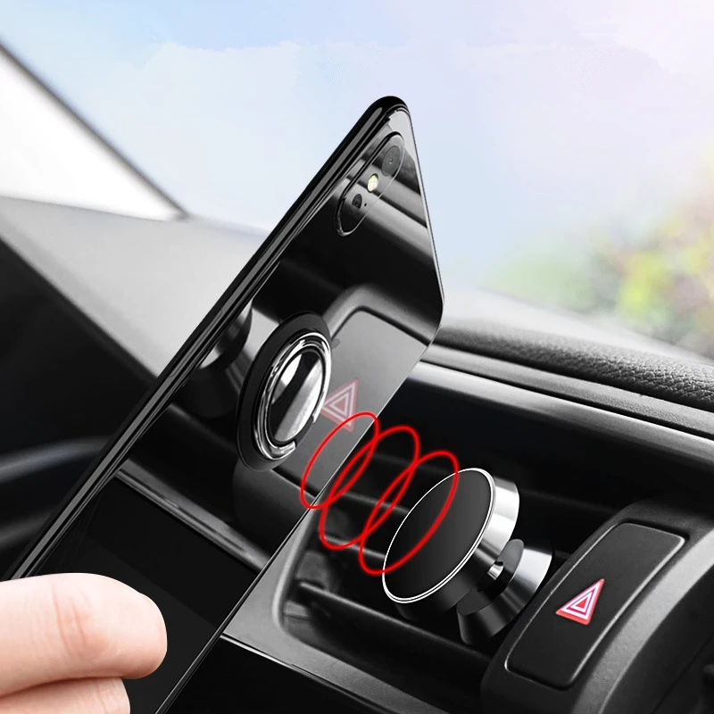 Finger Ring Mobile Phone Smartphone Stand Holder For iPhone XS Huawei Samsung cell Smart Round Phone Ring holder Car Mount Stand