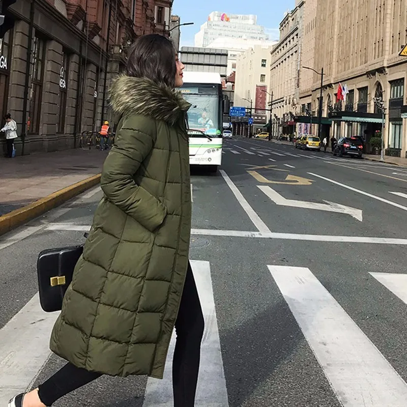 Lunga Isiksus Con Rivestimento Donne Nero Di Cappuccio Pelliccia Della Caldo Per Più Beige Il green Giubbotti Formato gray Imbottiture E Imbottito Delle Parka Wp010 red black Cappotti 4xl orange Inverno rx8qXrdz