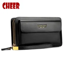 NEW fashion men wallets Casual Clutch luxury portfolio coins wallet Mobile phone bag High capacity Multifunction men money purse