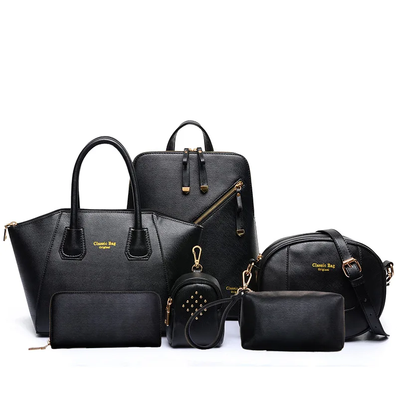 

2018 New Brand Luxury Ms. Tote Bag 4pcs/sets Composite Bag Set Ms. Shoulder Messenger Bag Ms. Wallet Clutch Wallet