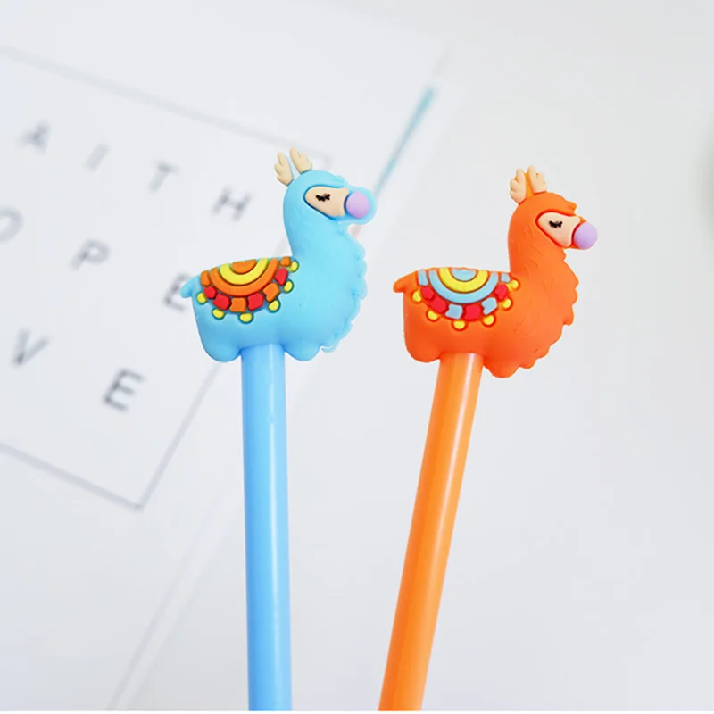 

2 pcs/lot Cartoon camel Gel Pen kawaii stationery School Supplies Office Supplies Cute writting pens paperlaria
