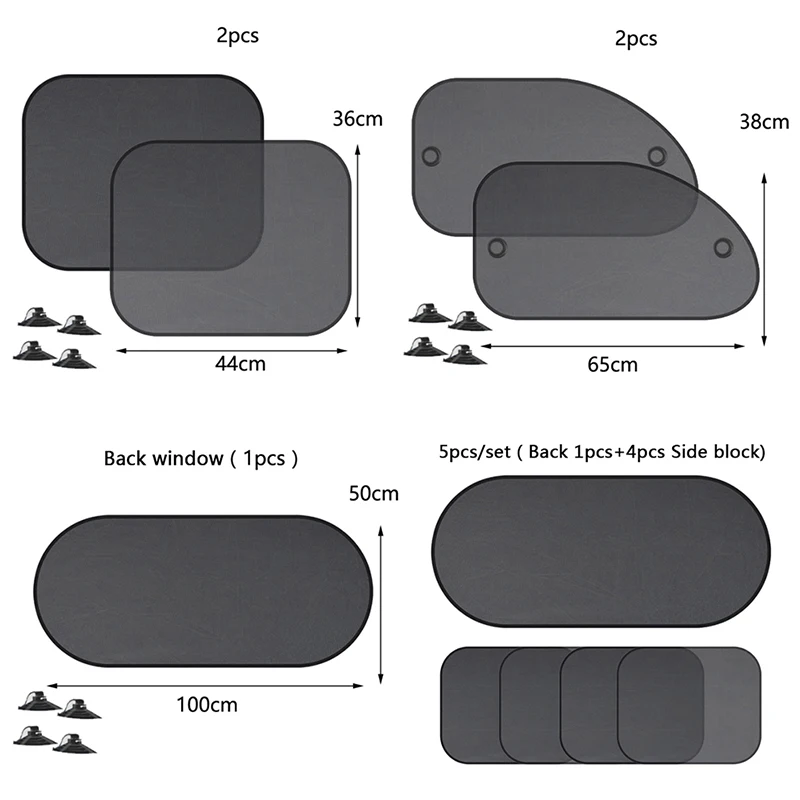 

Car interiorVisor Window Screen Sunshade Car Curtain Car Cover SunshadeProduct With 2 Suckers 3D Photocatalyst Mesh Sun