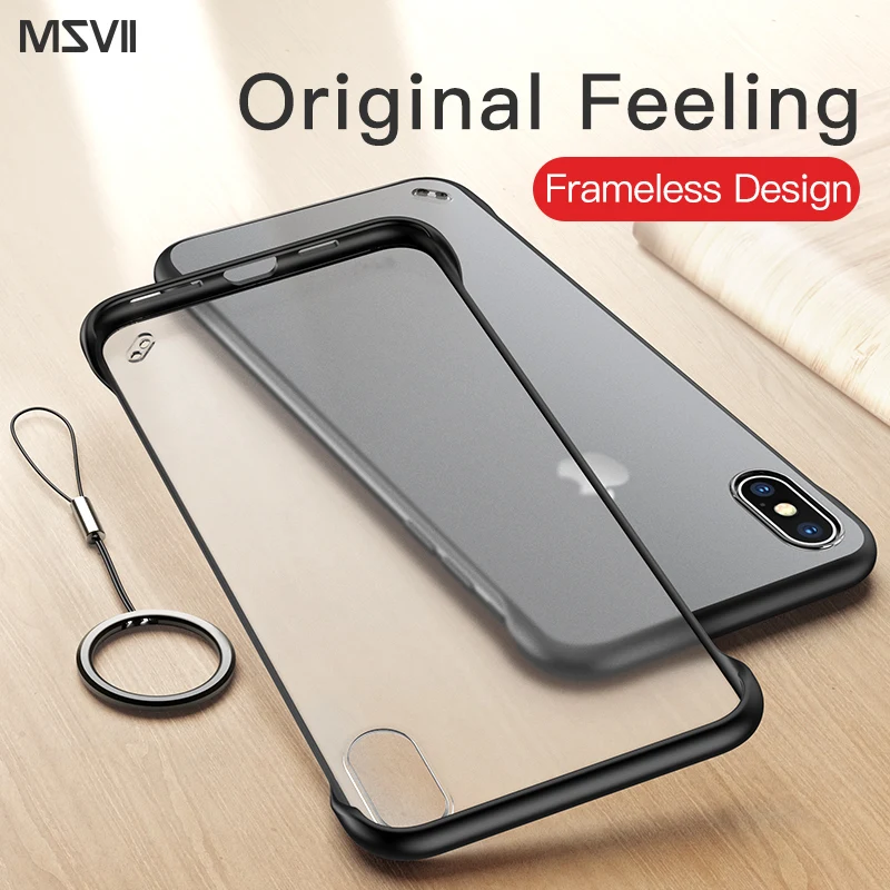Msvii Martin Case For iPhone X XS MAX XR Transparent Coque 7 8 Bumper Protective Frosted Cover Shell | Мобильные телефоны и