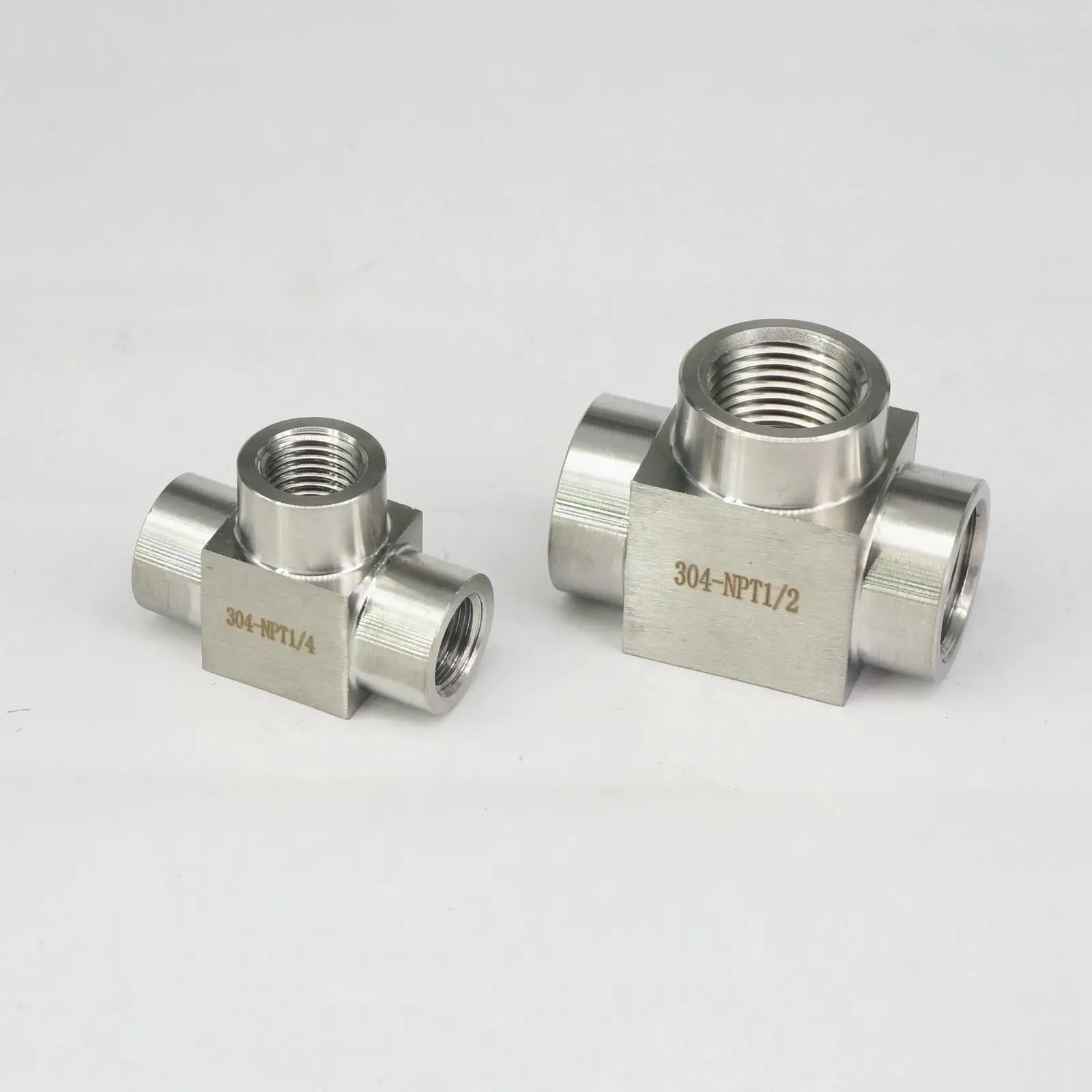 1/" 1/2" NPT мама тройник 3 Way Pipe Fitting 304 Нержавеющая сталь для воды, газа, масла