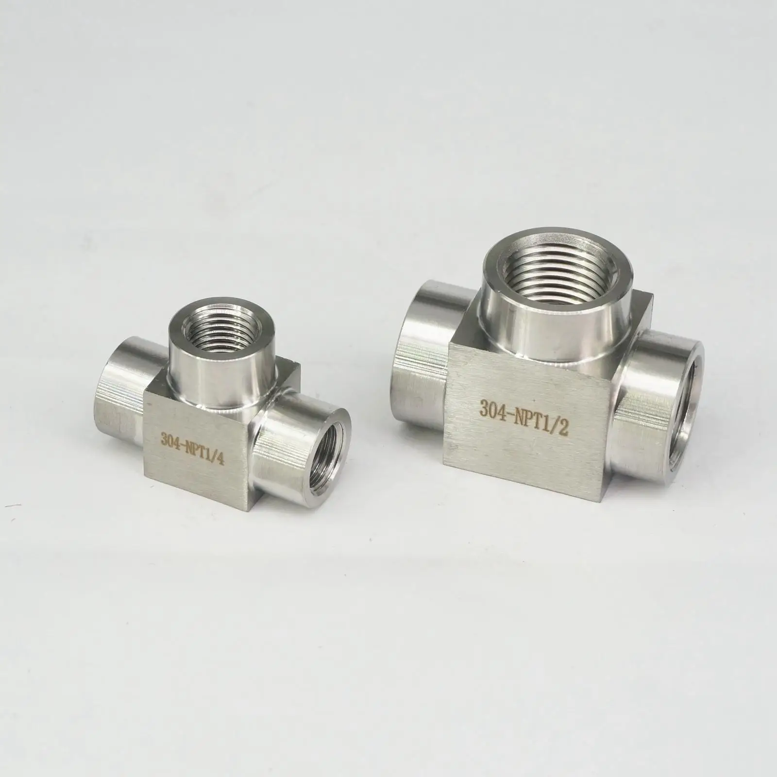 1-1/4" Tee 3 way Female Stainless Steel 304 Threaded Pipe Fitting NPT NEW