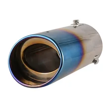 Car Exhaust Tail Muffler Tip Stainless Steel Straight Automobile Exhaust Pipes