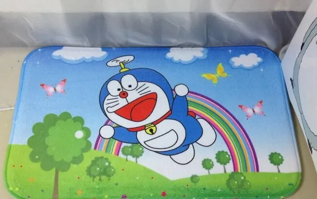 Малый Ковры Doraemon мультфильм синий спальня прихожая коврики коврик Ванная комната коврики