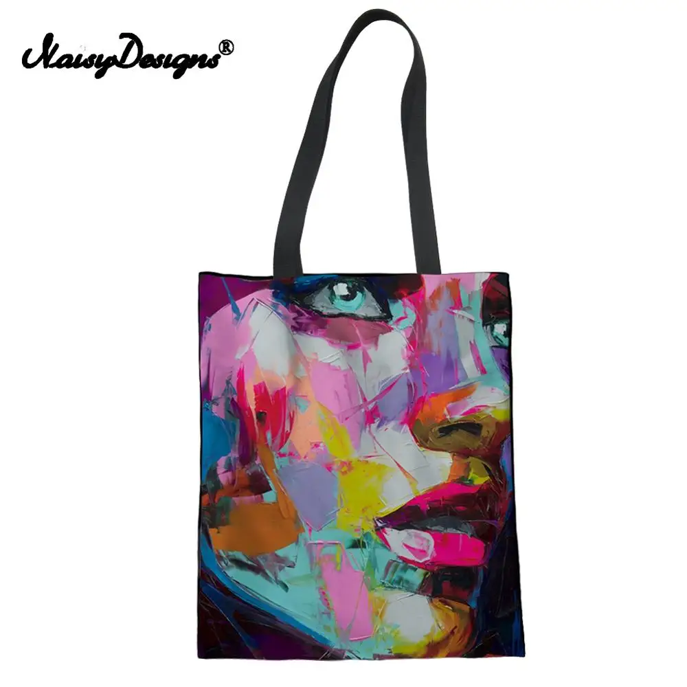 Famous Painting Women Prints Shoulder Bag Canvas Large Shopping Totes Teenage College Book Handbag Summer Foldable Ladies Bags Famous Painting Women Prints Shoulder Bag Canvas Large Shopping Totes Teenage College Book Handbag Summer Foldable Ladies Bags