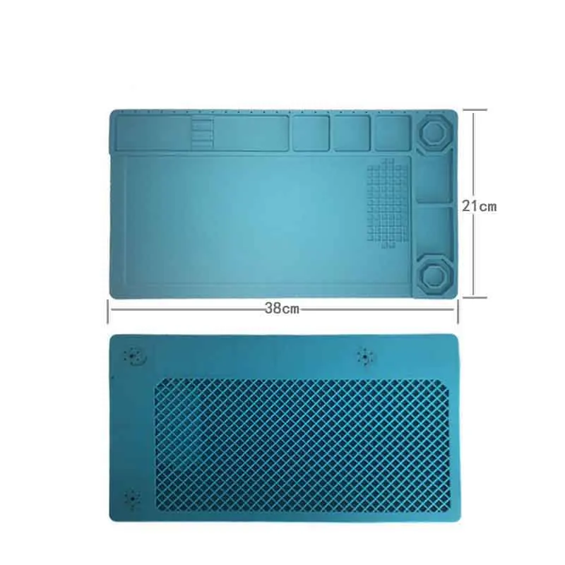 

PHONEFIX Anti-static Heat Resistant Silicone Pad Soldering Repair Mat With Screw Location For Mobile Phone Table PC Repair