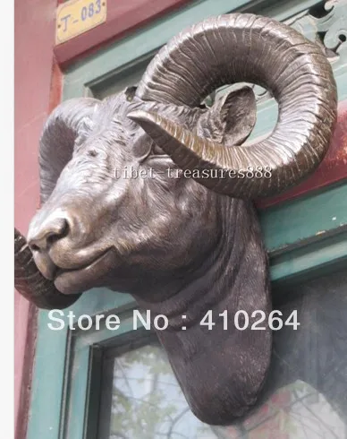 

Shipping West Art classical pure bronze sculpture carvings sheep deer Art Deco statue discount 30%