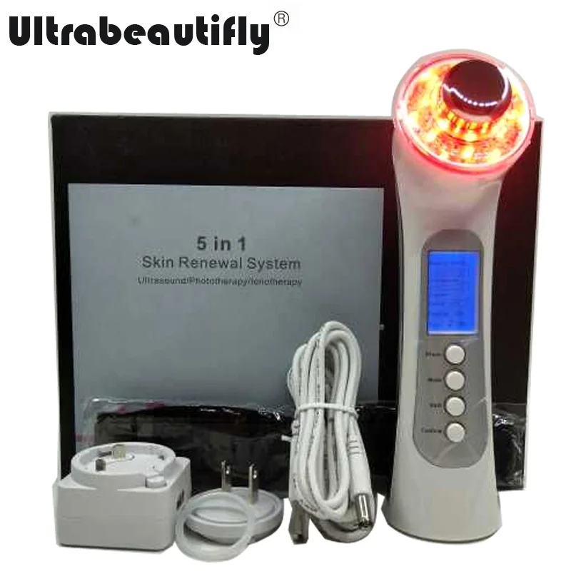 High Frequency Ultrasound Ultrasonic Ion Led Light Photon Therapy Skin