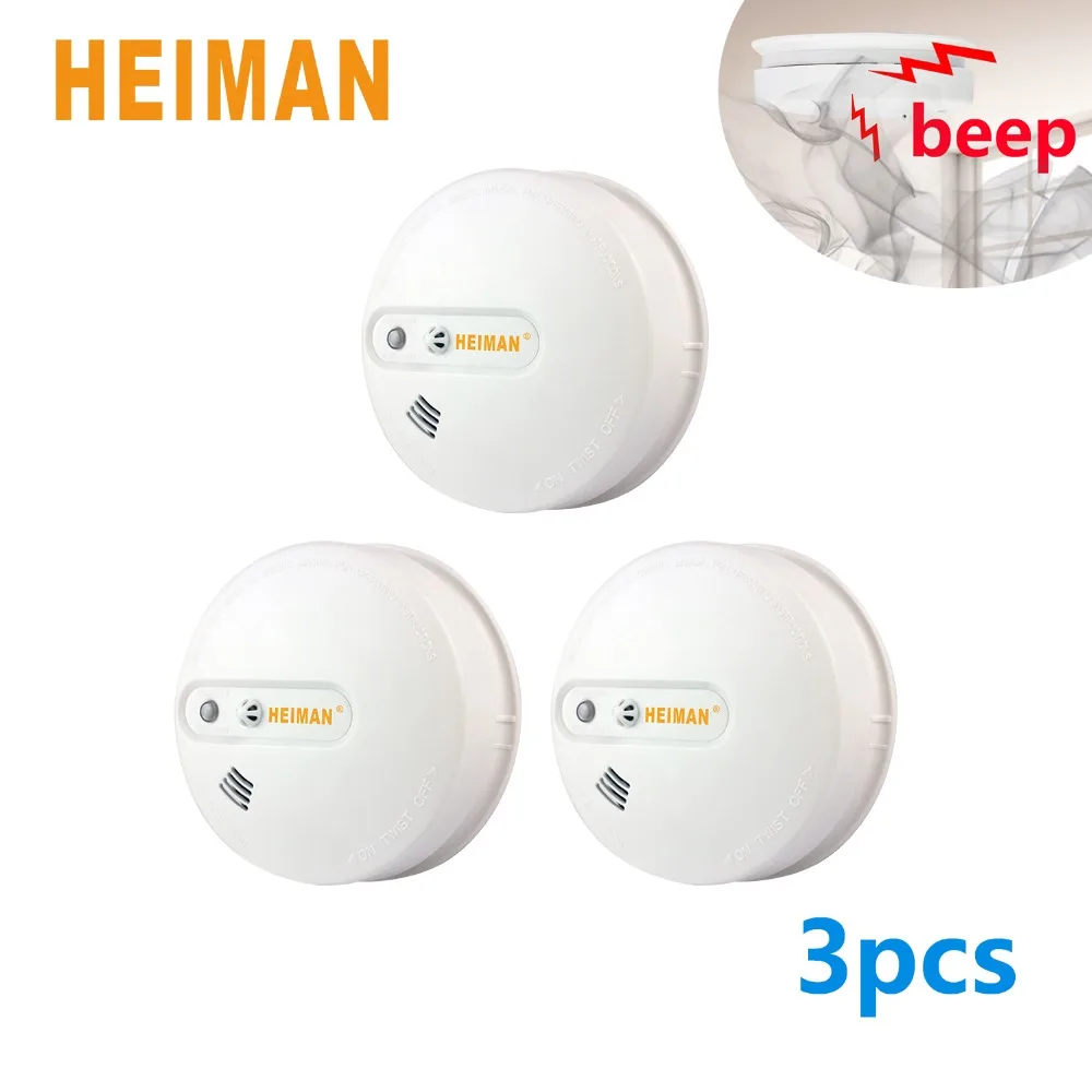 

Powered 9V battery Heat Sensor Smoke Detector,3 Pieces in packed Heat Alarm Smoke Detector-620DHS
