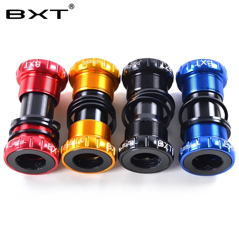 BXT دراجة أسفل القوس 68/73 مللي متر MTB الطريق الدراجة محور BB الدراجات الألومنيوم سبائك BSA الساعد مجموعة محور أجزاء شحن مجاني